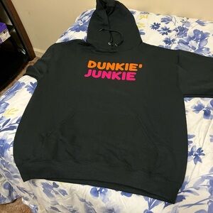 Jerzees Black Hoodie with Vibrant Print